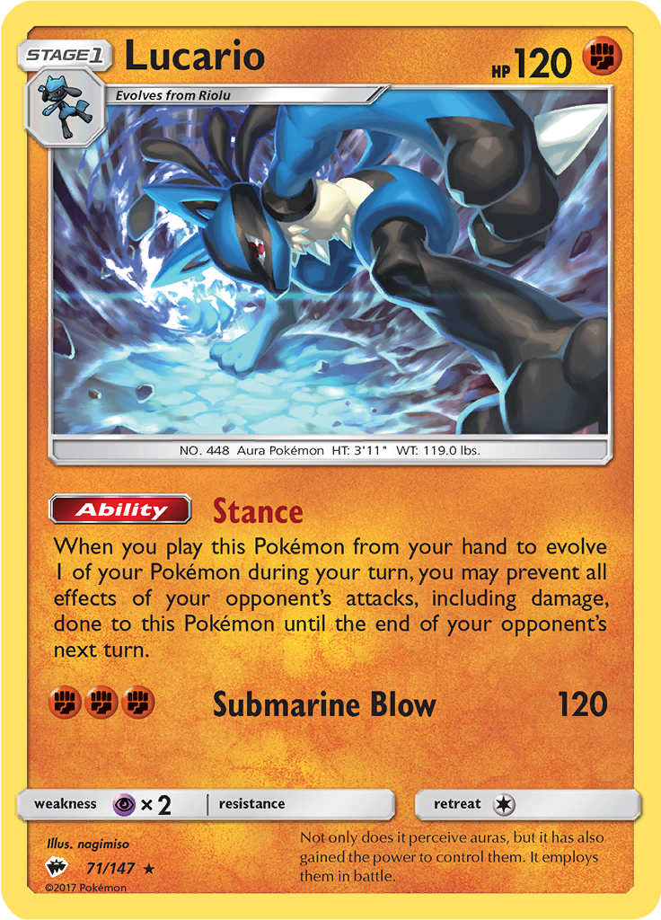 Lucario (Reverse Holo)
