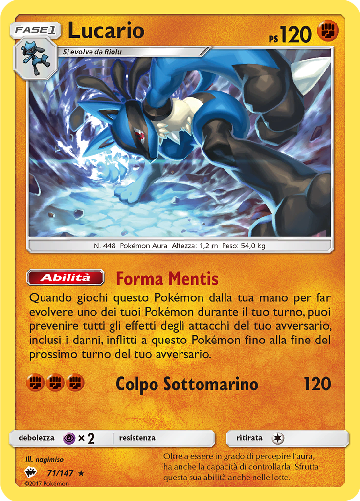 Lucario (Reverse Holo)