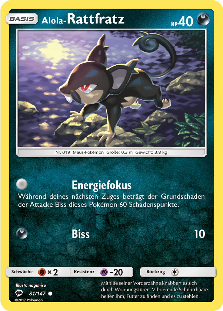 Alola-Rattfratz (Reverse Holo)