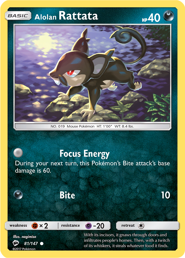 Alolan Rattata (Reverse Holo)