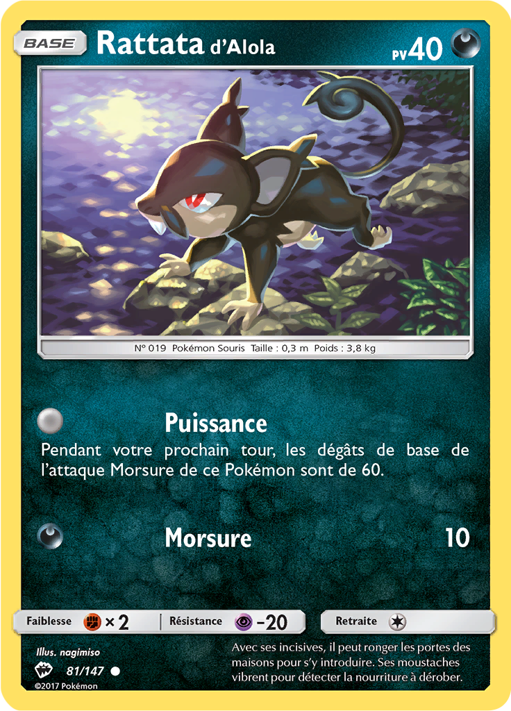 Rattata d’Alola (Reverse Holo)
