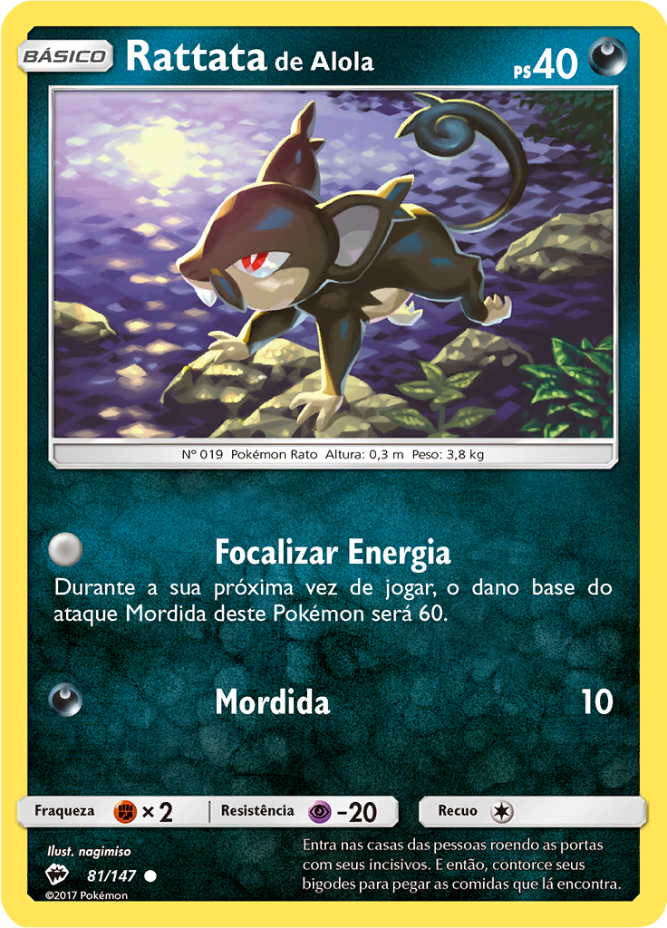 Rattata de Alola (Reverse Holo)