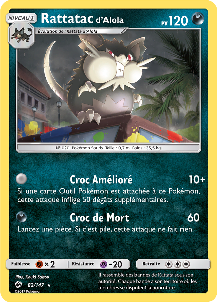 Rattatac d’Alola (Reverse Holo)