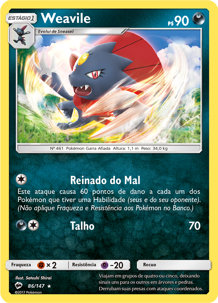 Weavile (Reverse Holo)