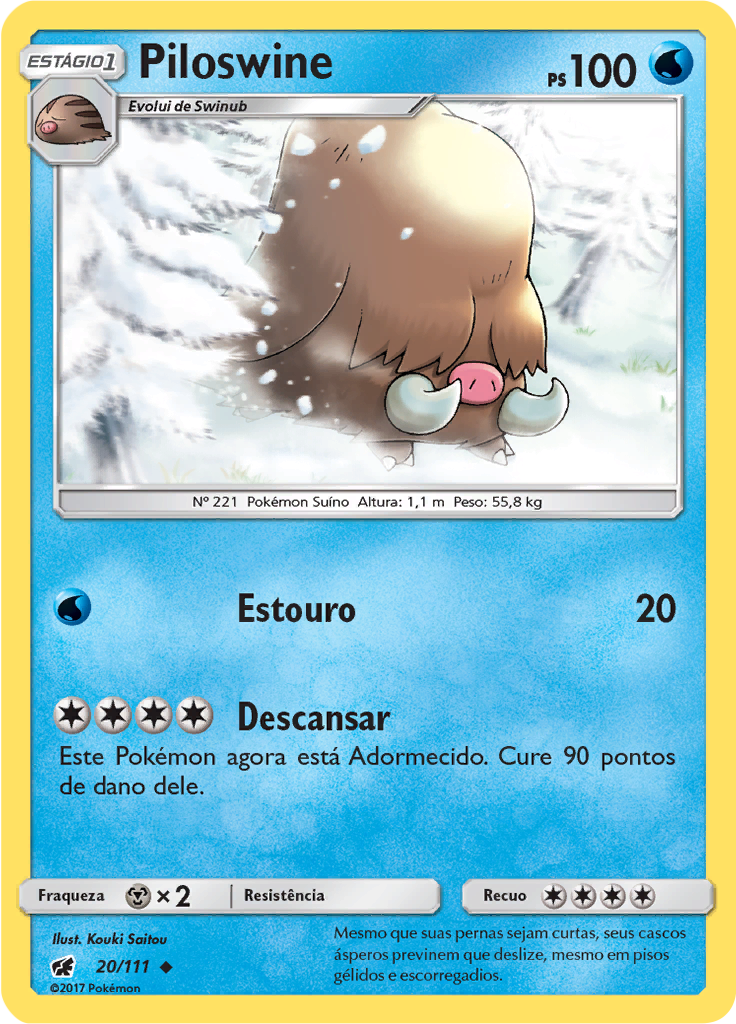 Piloswine (Reverse Holo)