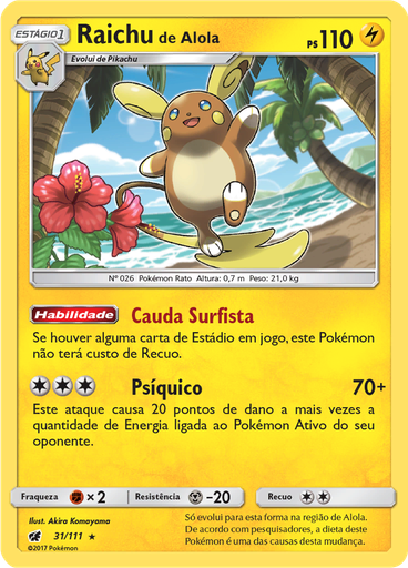 Raichu de Alola