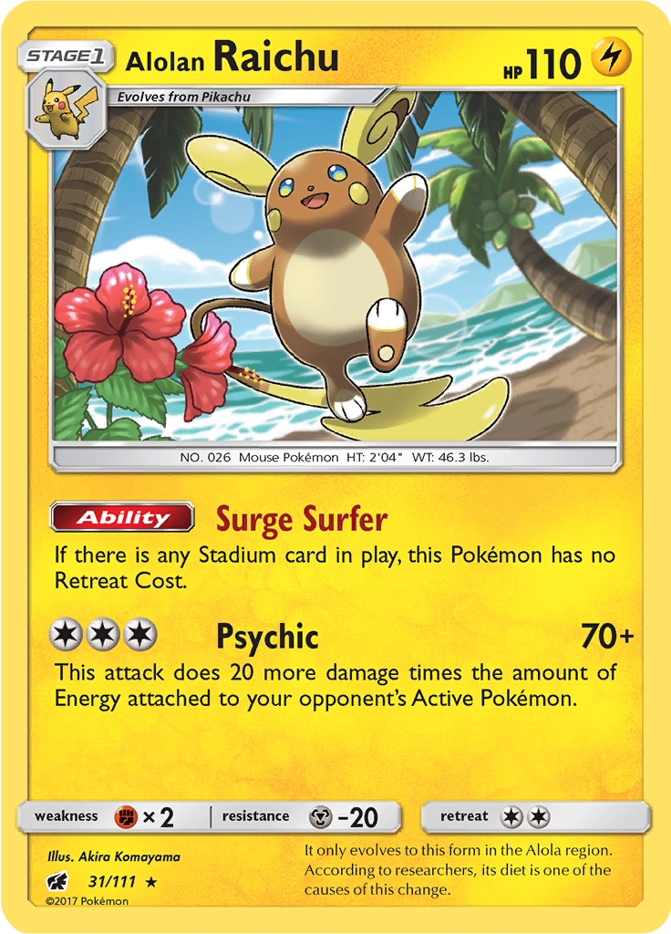 Alolan Raichu (Reverse Holo)