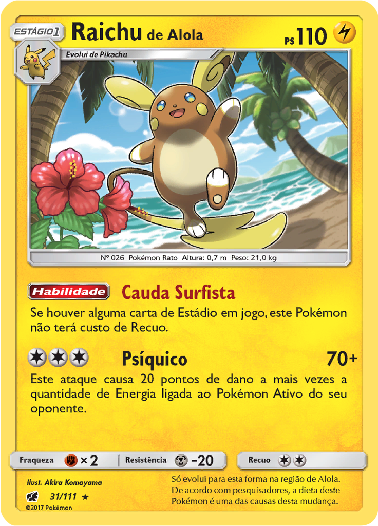 Raichu de Alola (Reverse Holo)
