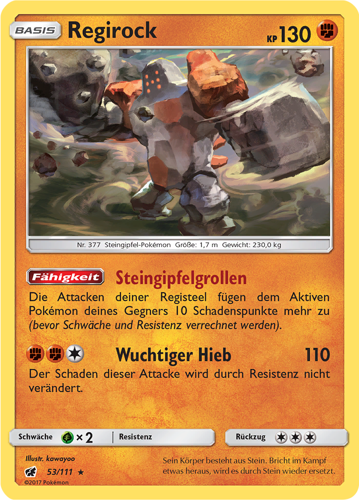 Regirock (Reverse Holo)