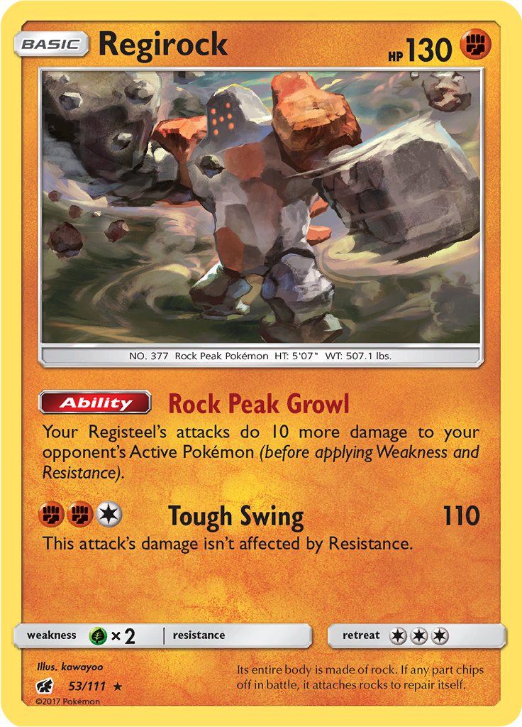 Regirock (Reverse Holo)