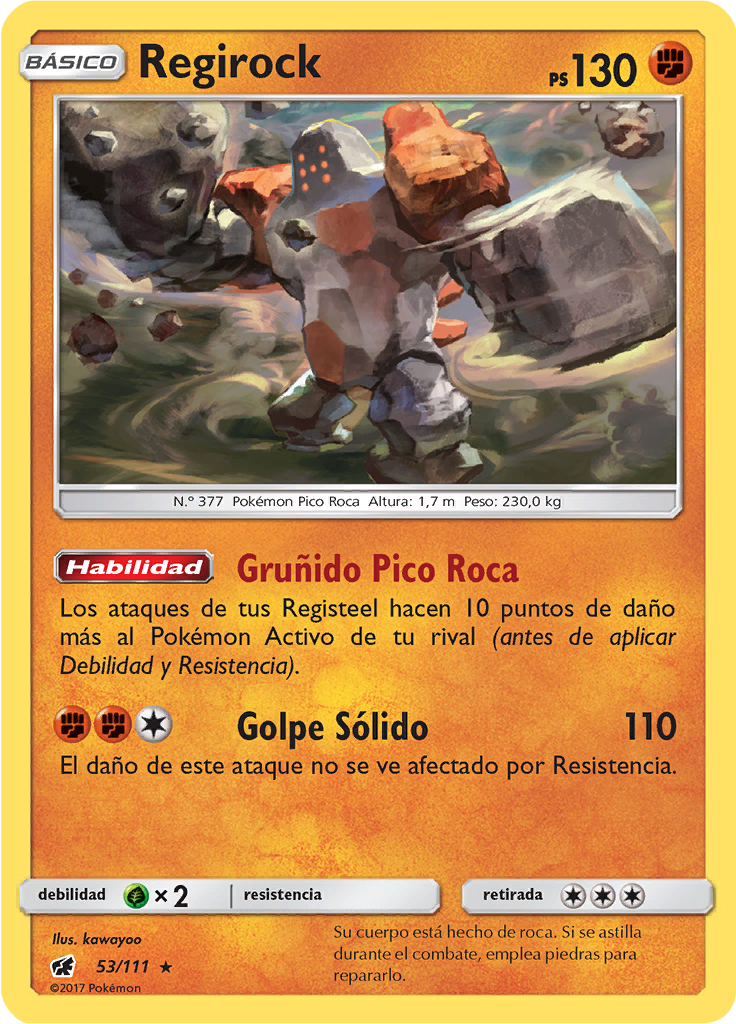 Regirock (Reverse Holo)