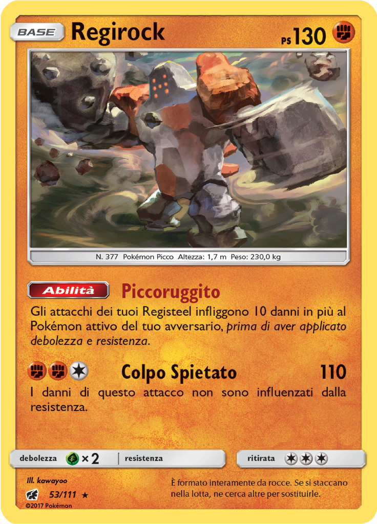 Regirock (Reverse Holo)