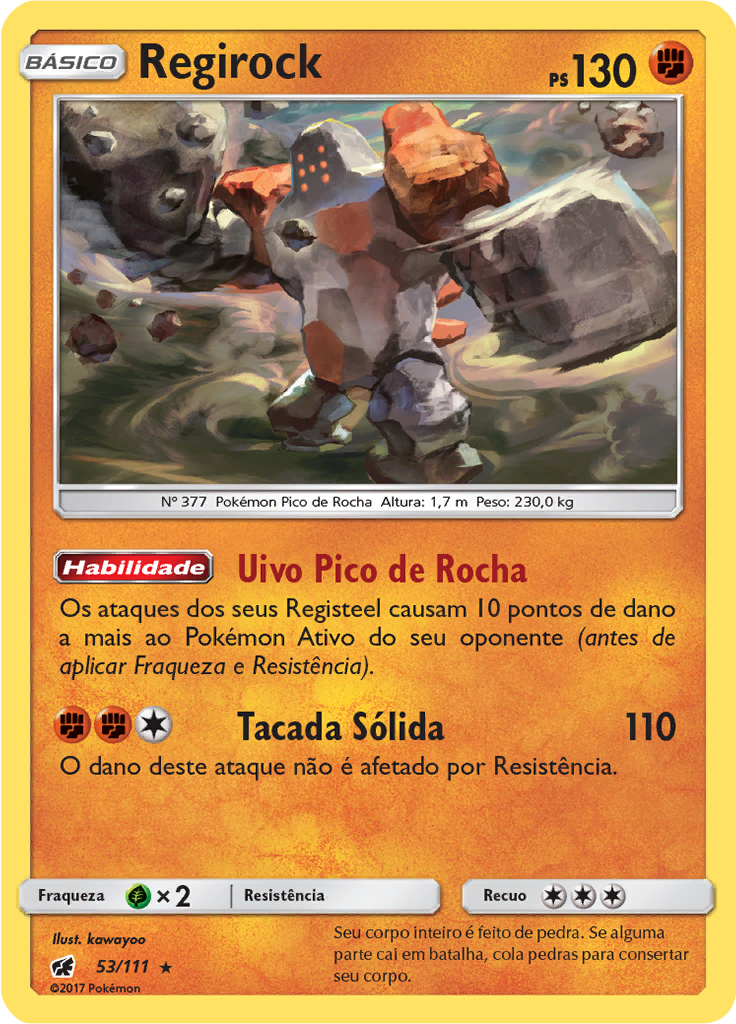 Regirock (Reverse Holo)