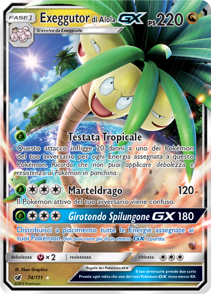 Exeggutor di Alola GX