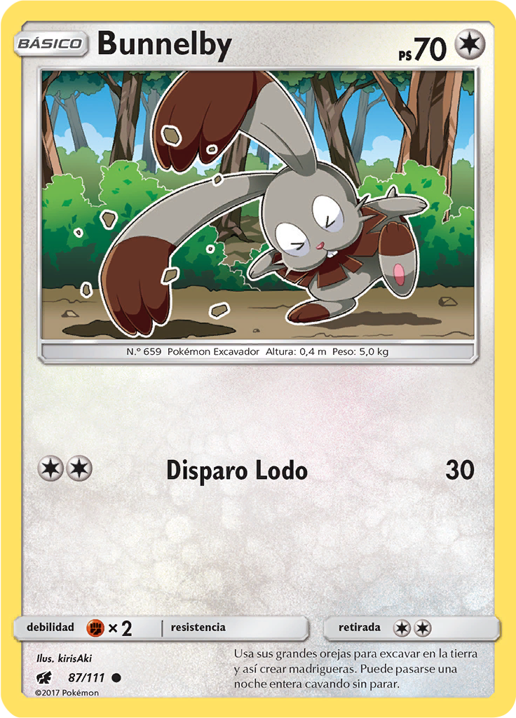 Bunnelby (Reverse Holo)