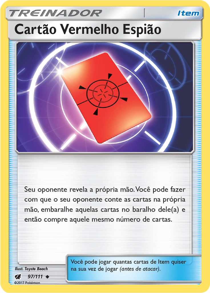 Cartão Vermelho Espião (Reverse Holo)