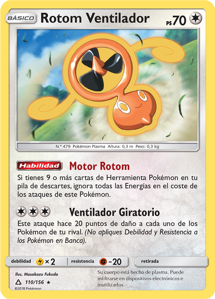 Rotom Ventilador (Reverse Holo)