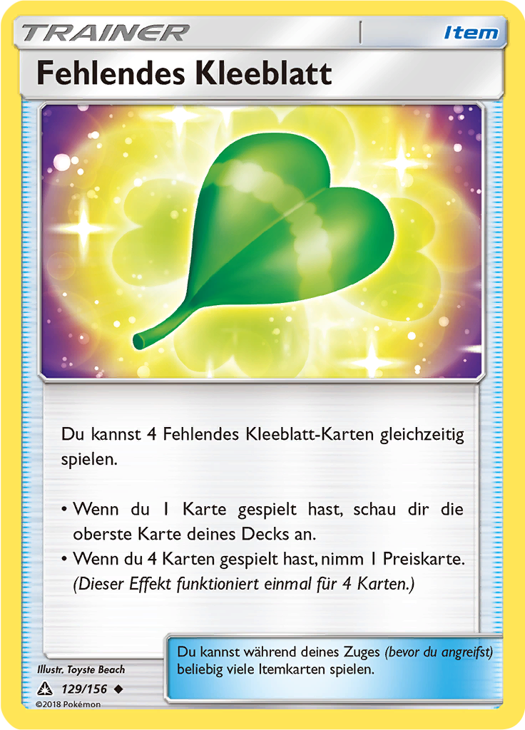 Fehlendes Kleeblatt (Reverse Holo)
