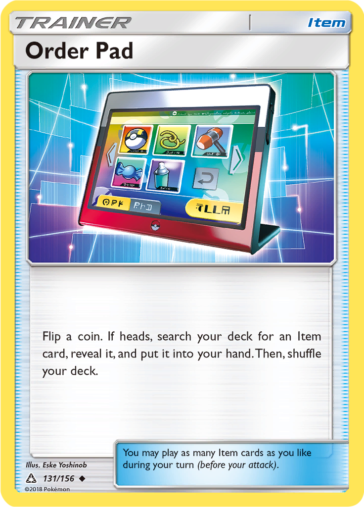 Order Pad (Reverse Holo)