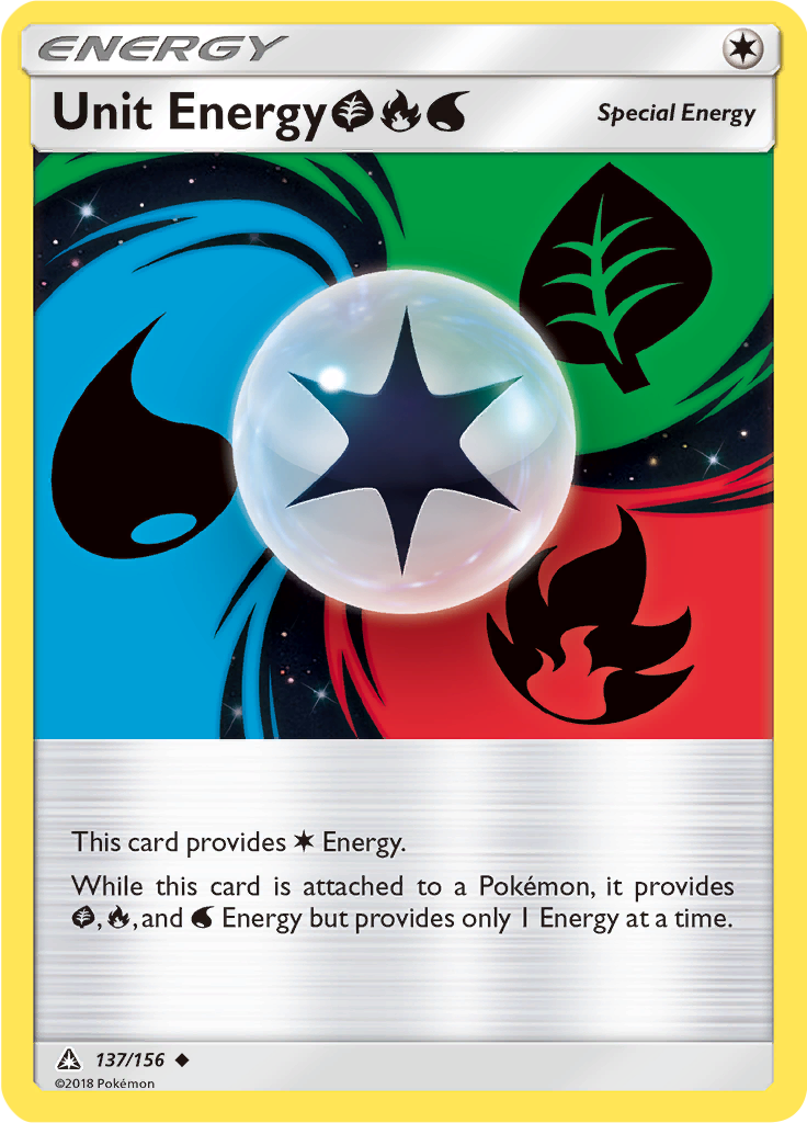 Unit Energy GrassFireWater (Reverse Holo)