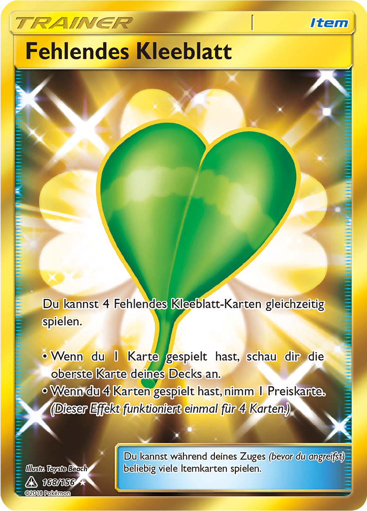 Fehlendes Kleeblatt