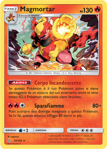 Magmortar (Reverse Holo)