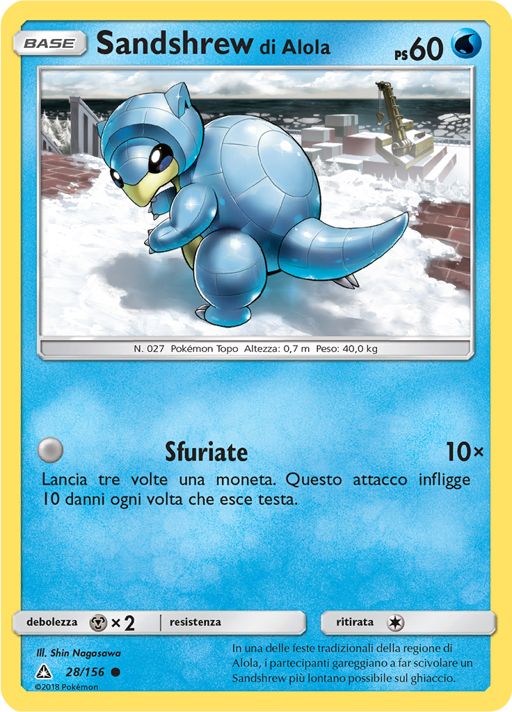 Sandshrew di Alola (Reverse Holo)