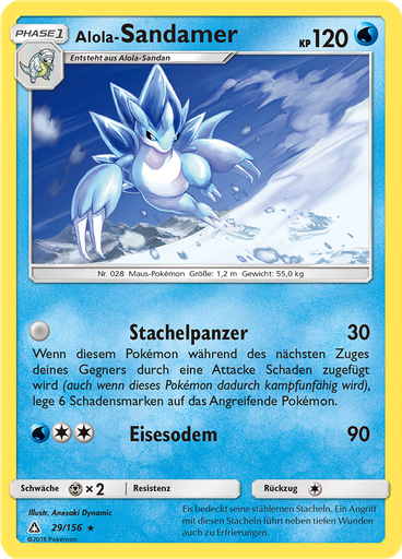 Alola-Sandamer (Reverse Holo)