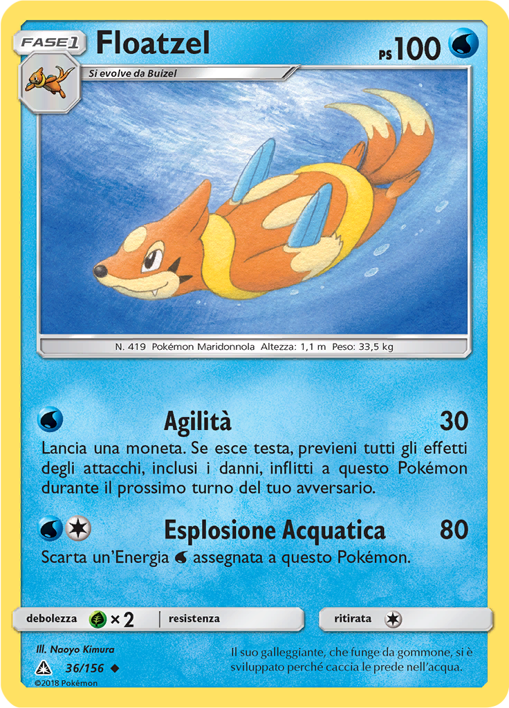 Floatzel (Reverse Holo)