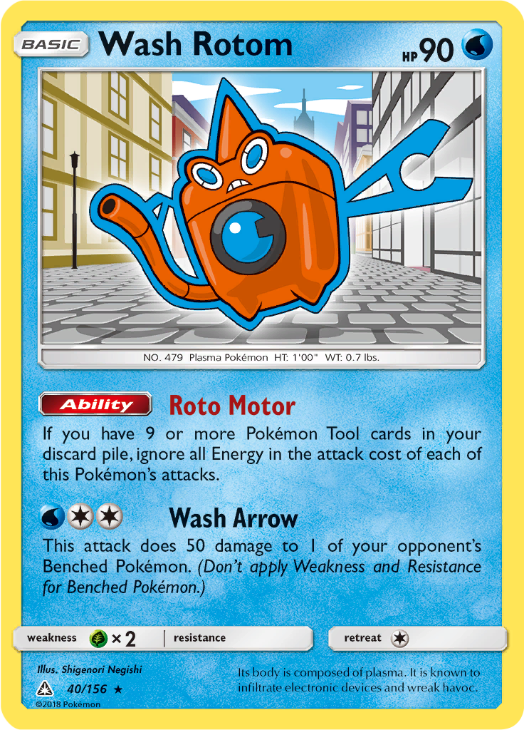 Wash Rotom (Reverse Holo)