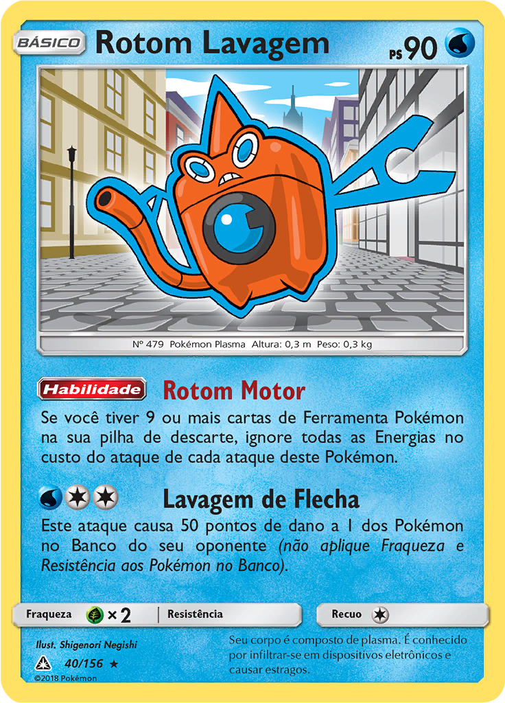 Rotom Lavagem (Reverse Holo)