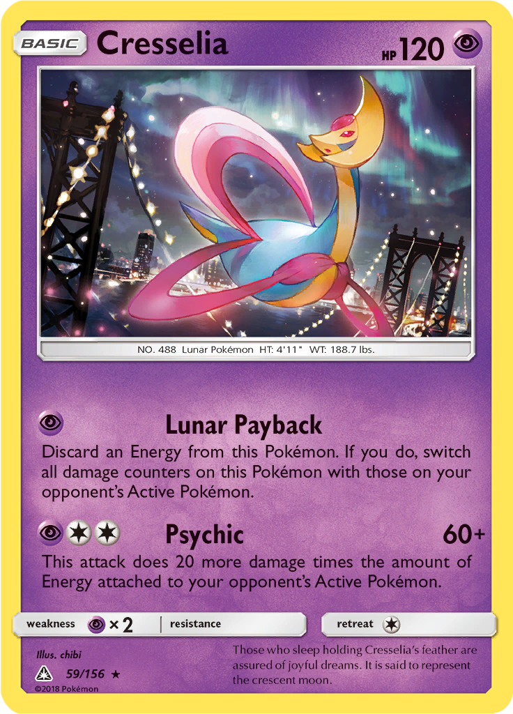 Cresselia (Reverse Holo)