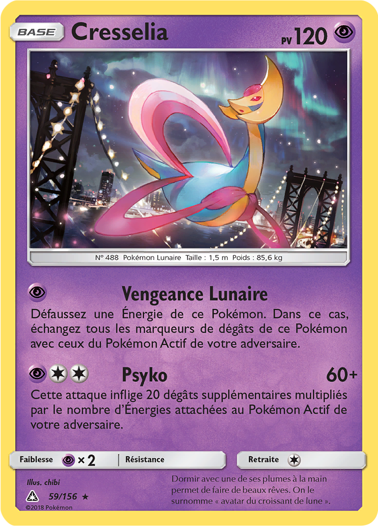 Cresselia (Reverse Holo)