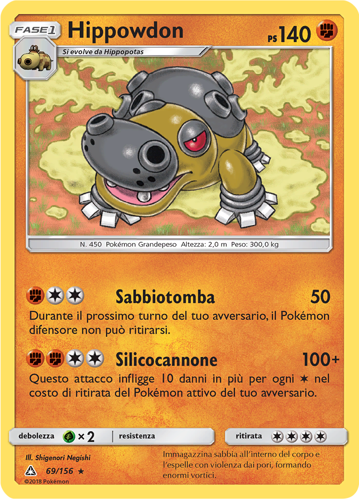 Hippowdon (Reverse Holo)