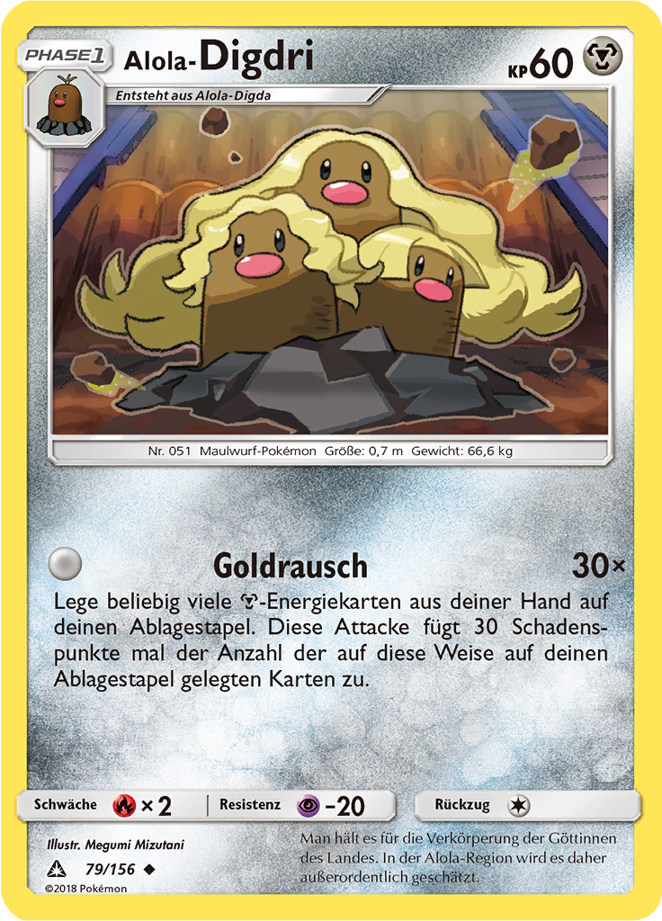 Alola-Digdri (Reverse Holo)