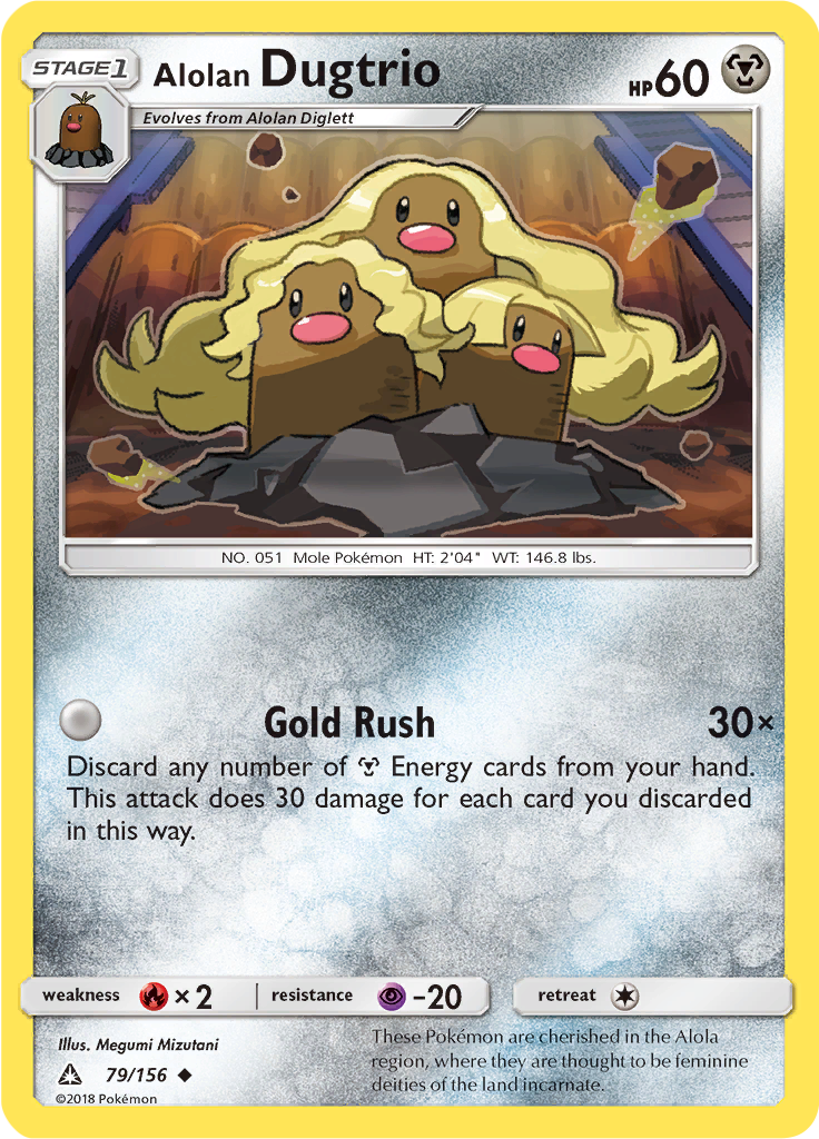 Alolan Dugtrio (Reverse Holo)