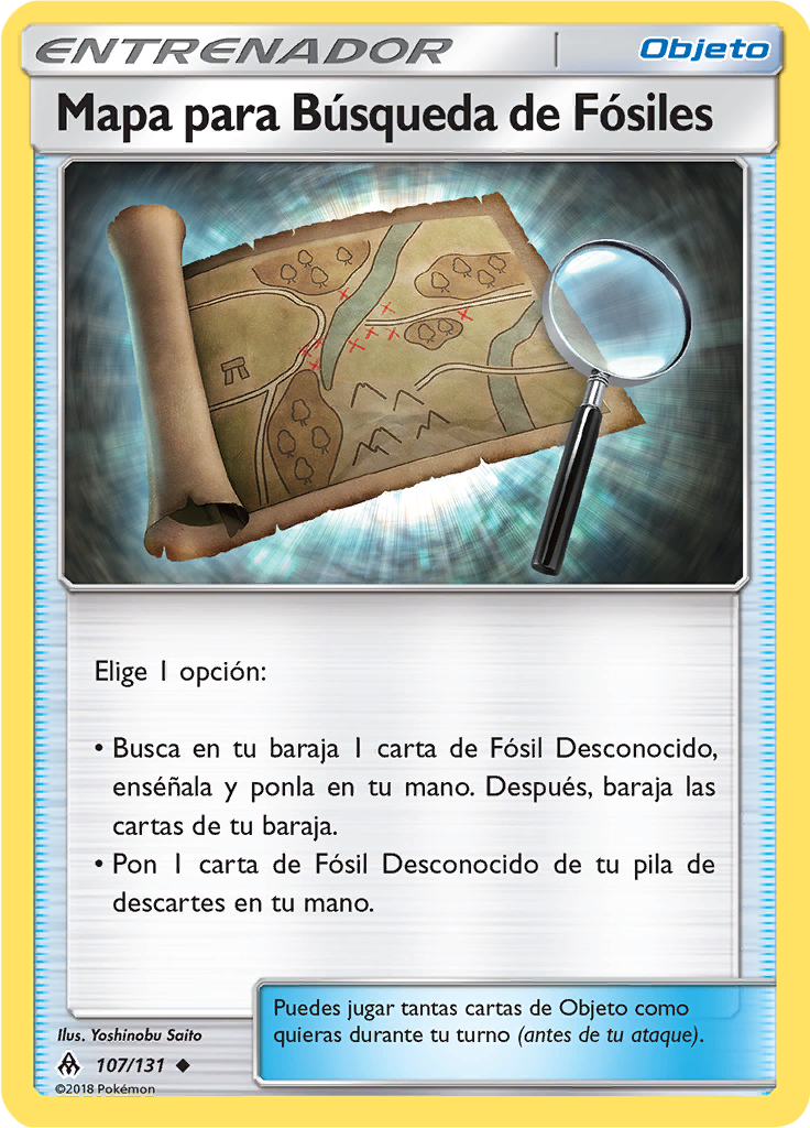 Mapa para Búsqueda de Fósiles (Reverse Holo)