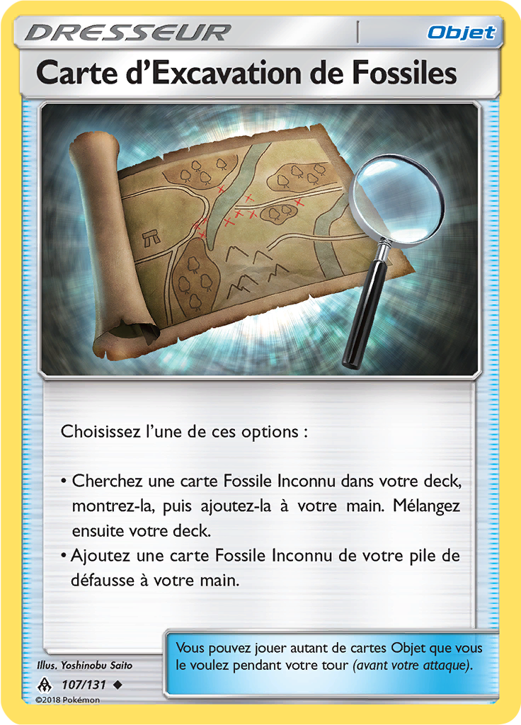 Carte d’Excavation de Fossiles (Reverse Holo)