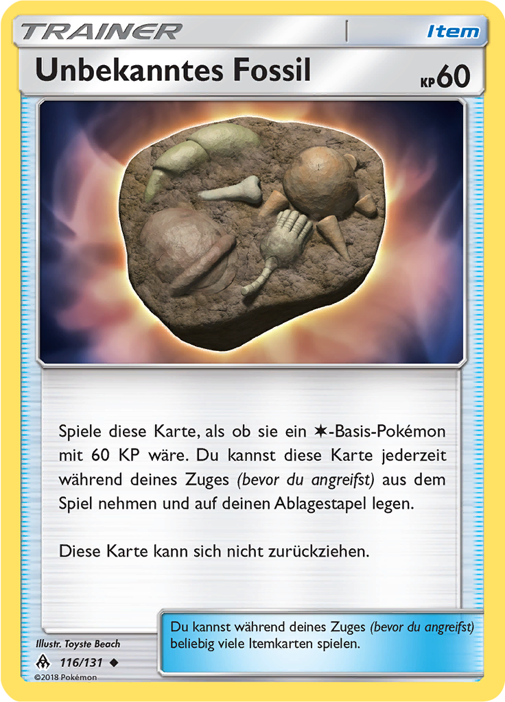 Unbekanntes Fossil (Reverse Holo)