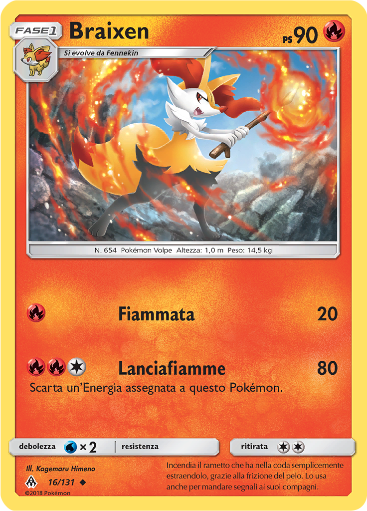 Braixen (Reverse Holo)