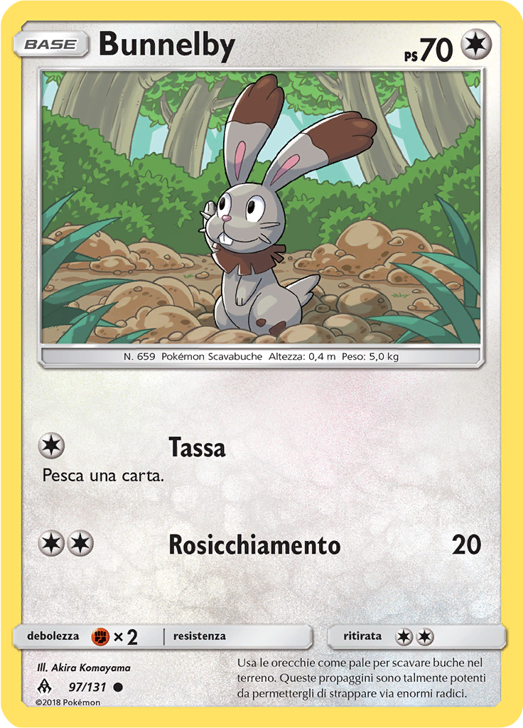 Bunnelby (Reverse Holo)