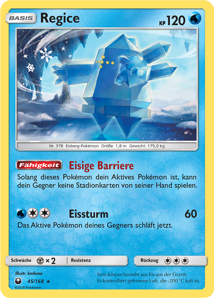 Regice (Reverse Holo)