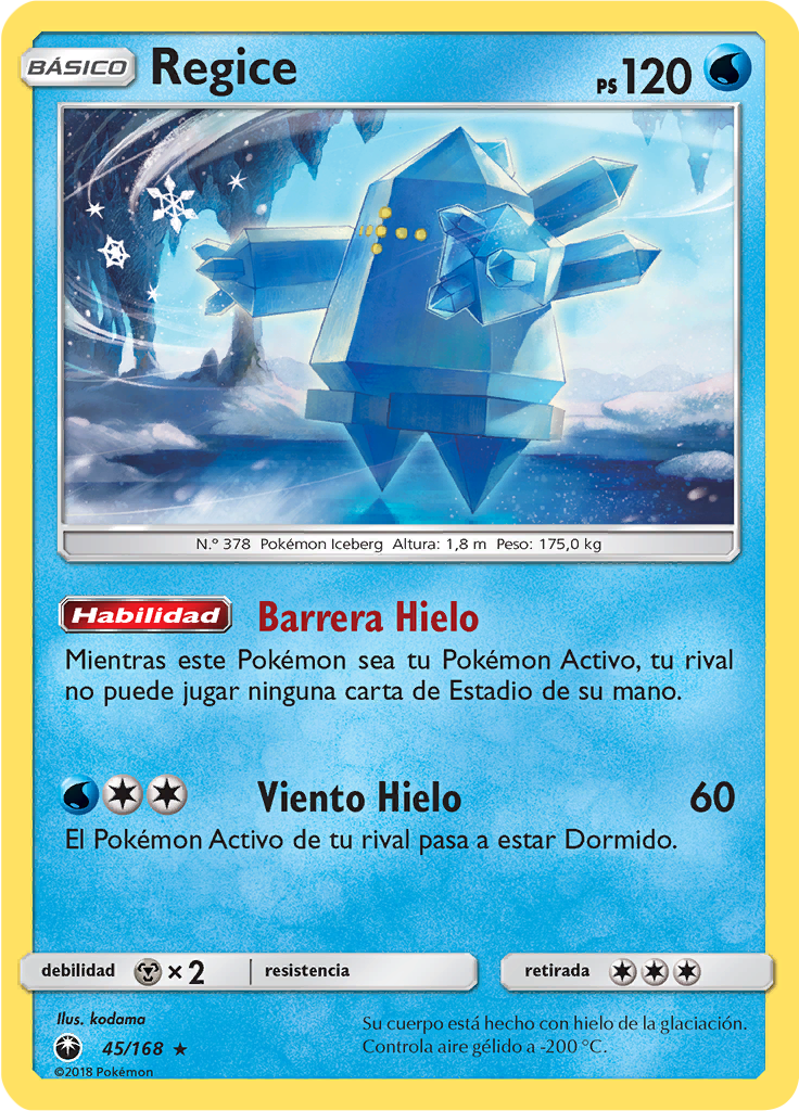 Regice (Reverse Holo)