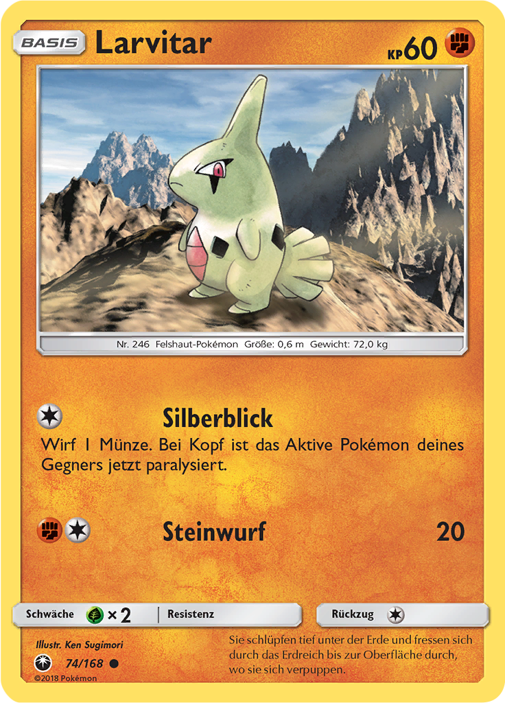 Larvitar (Reverse Holo)