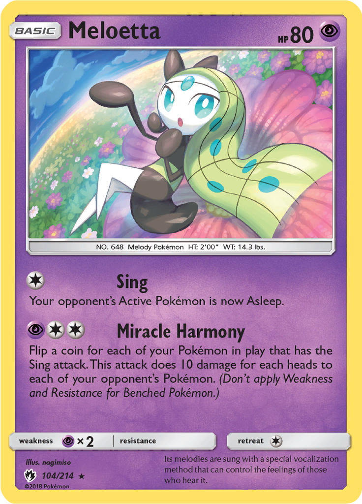 Meloetta (Reverse Holo)