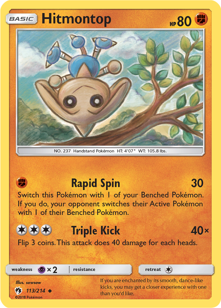 Hitmontop (Reverse Holo)