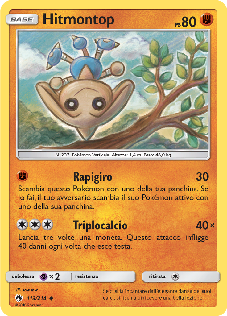 Hitmontop (Reverse Holo)