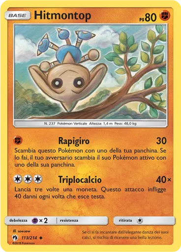 Hitmontop (Reverse Holo)