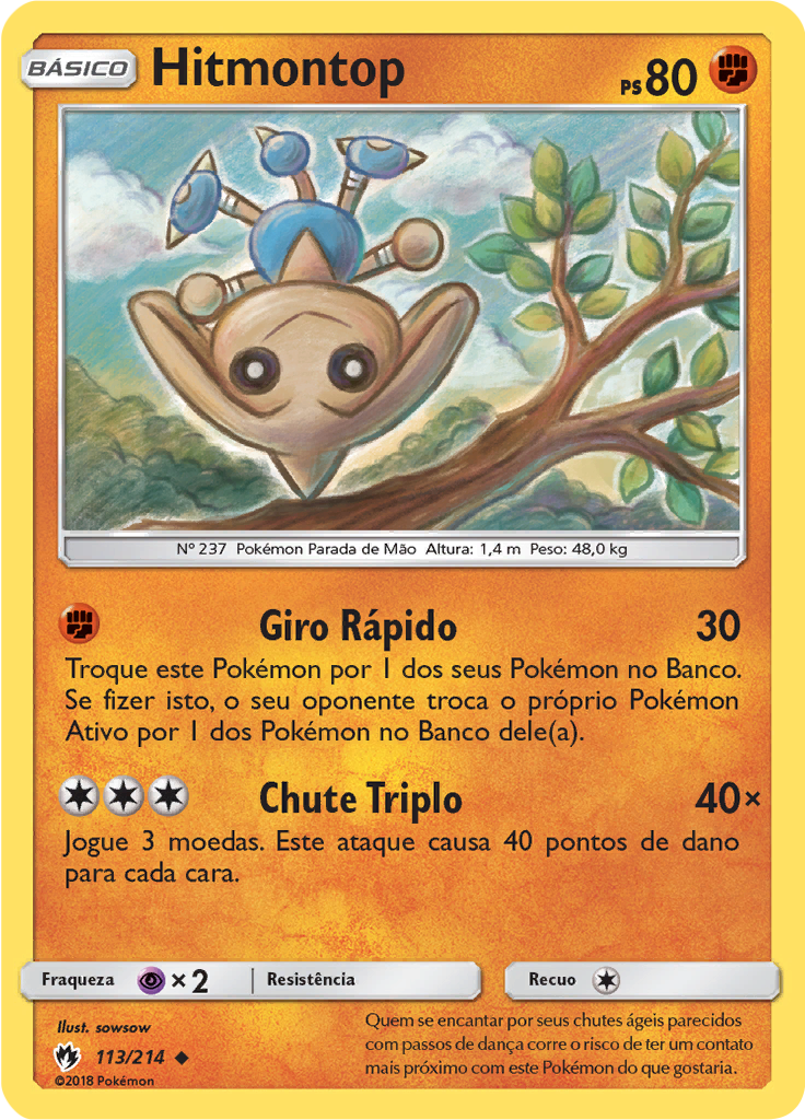 Hitmontop (Reverse Holo)
