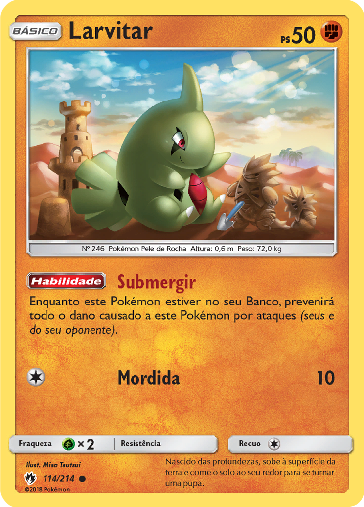 Larvitar (Reverse Holo)